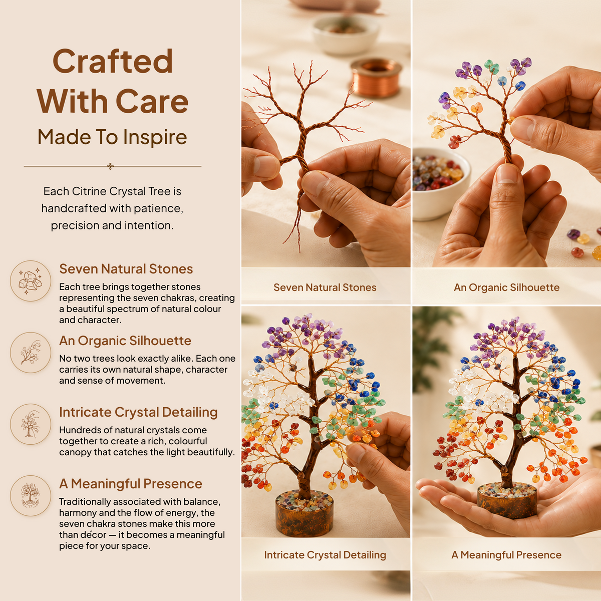 Seven Chakra Crystal Tree