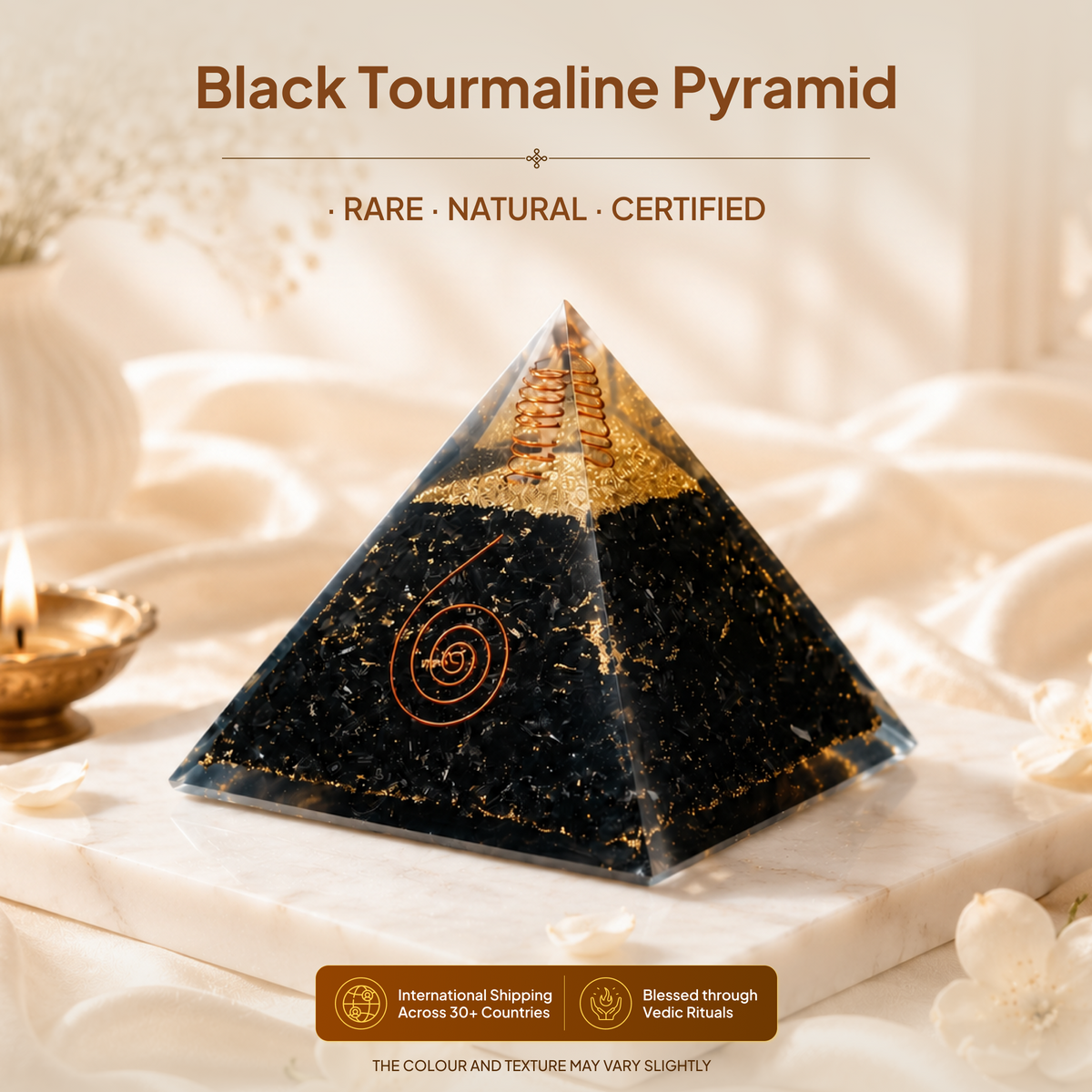 Black Tourmaline Pyramid