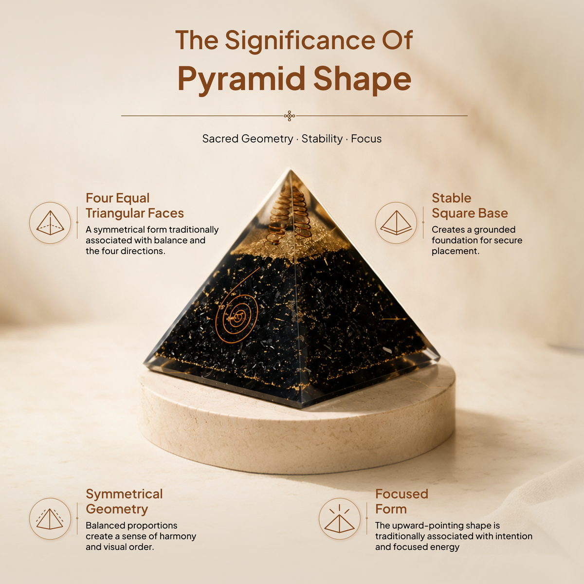 Black Tourmaline Pyramid