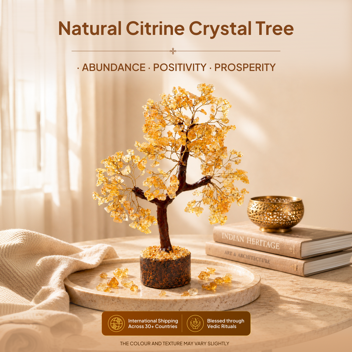 Yellow Citrine Crystal Tree