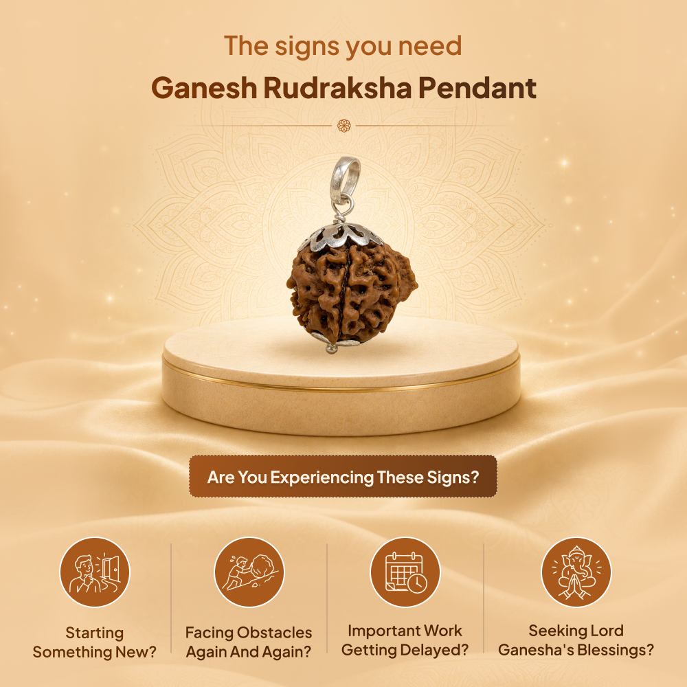 Ganesh Rudraksha Pendant