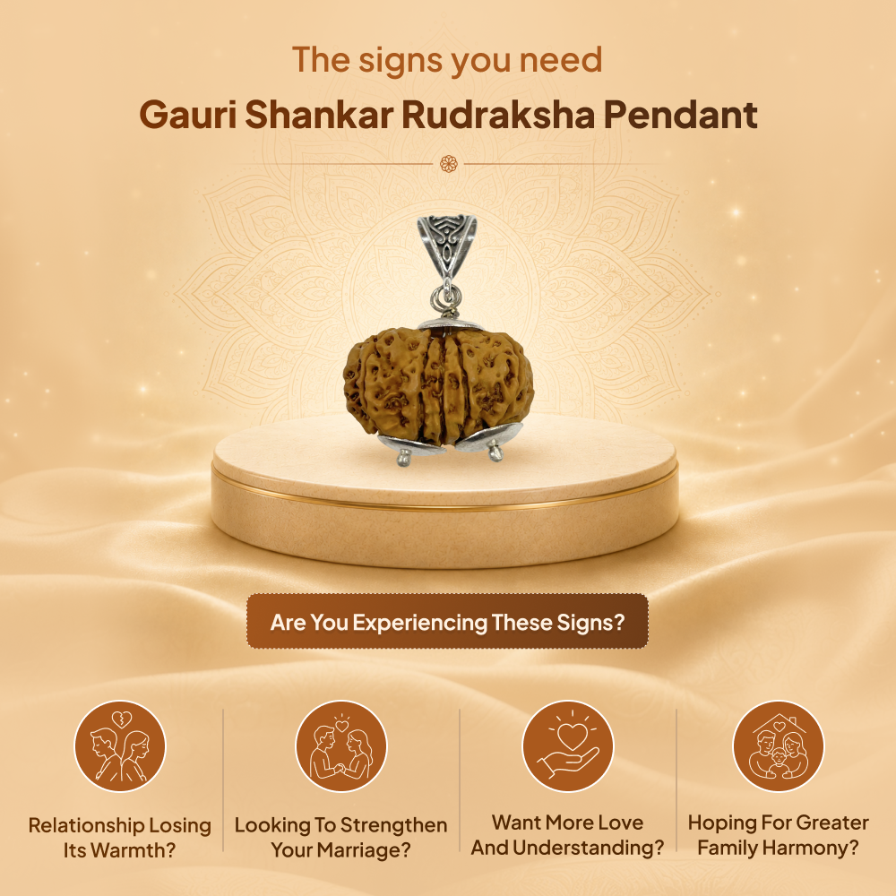 Gauri Shankar Rudraksha Pendant
