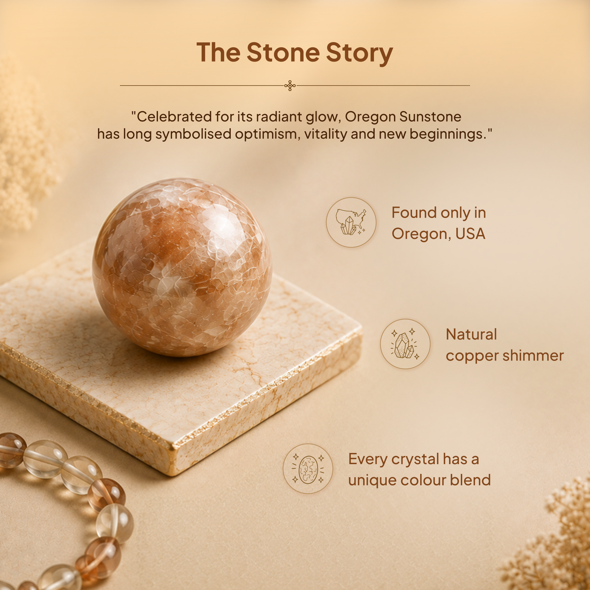 Oregon Sunstone Bracelet