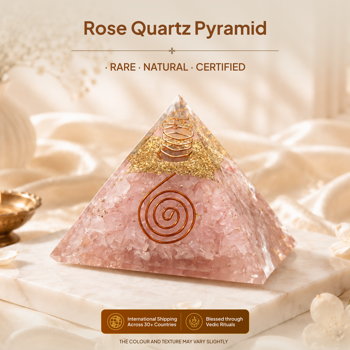 Rose Quartz Pyramid
