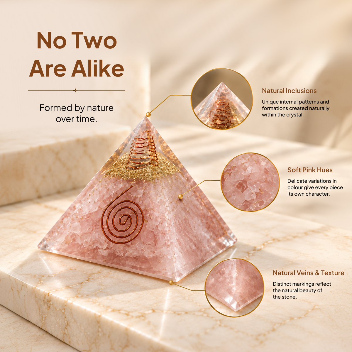 Rose Quartz Pyramid